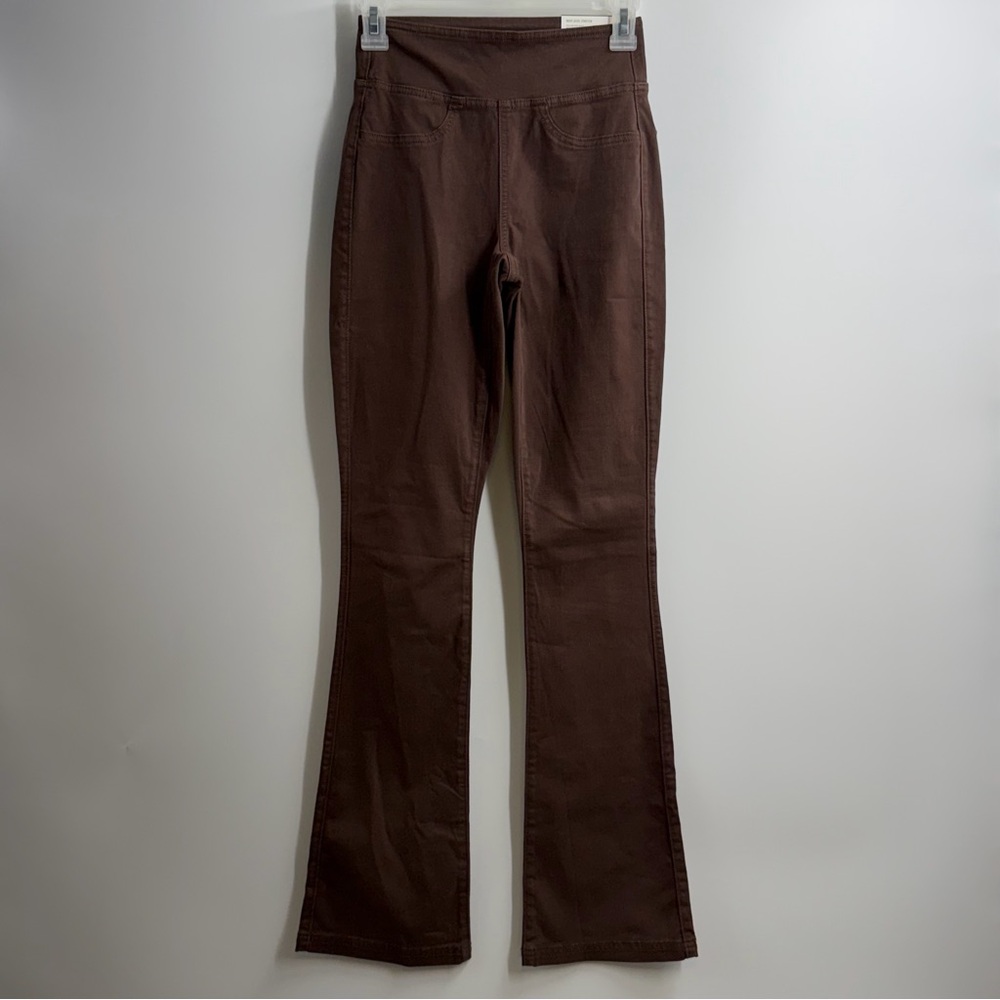 American Eagle Pull On Kick Boot Pants XXS Brown Next Level Stretch NWT